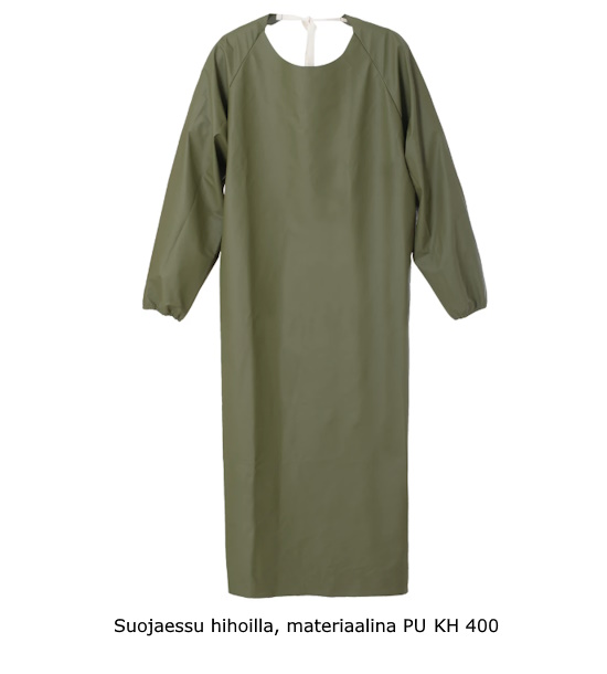 Suojaessu hihoilla, materiaalina PU